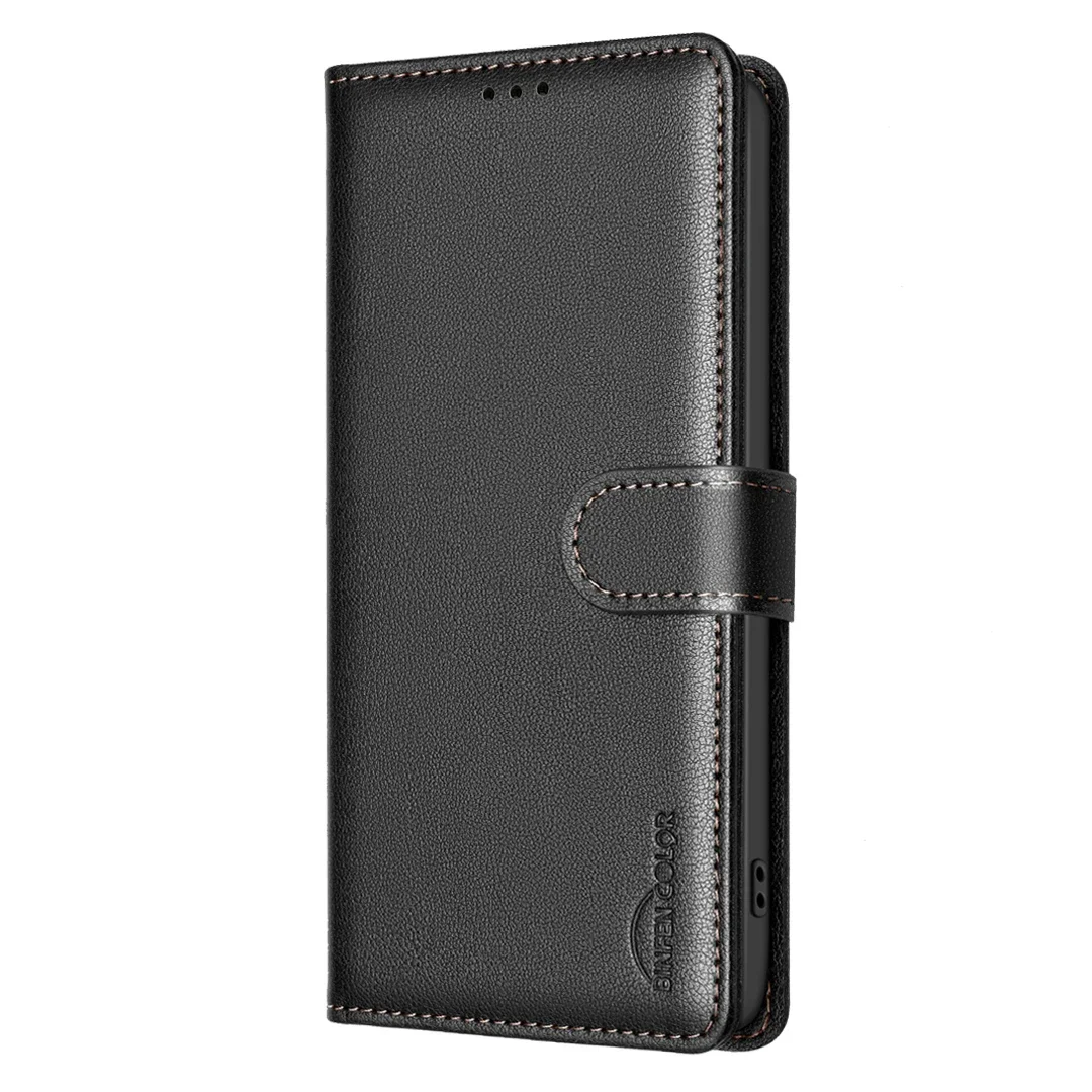 Business Leather Case for Infinix 50 Pro 4G Note 40 Pro Plus 4G 5G Flip Wallet Card Holder Cover: black / For iPhone 16