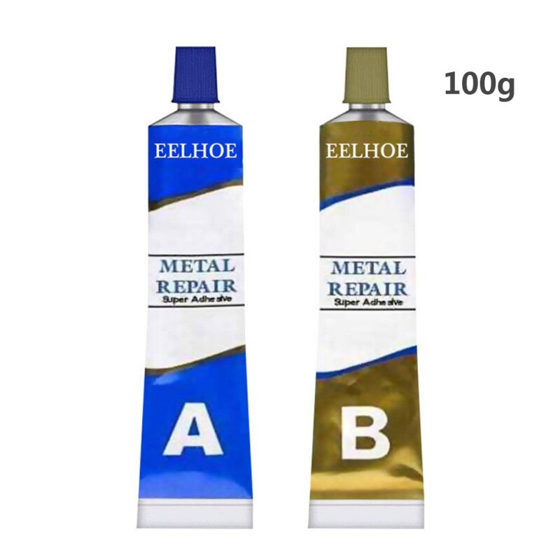 20/50/100g Industrial Repair Paste Glue Heat Resistance Cold Weld Metal Repair Paste A&B Adhesive Gel