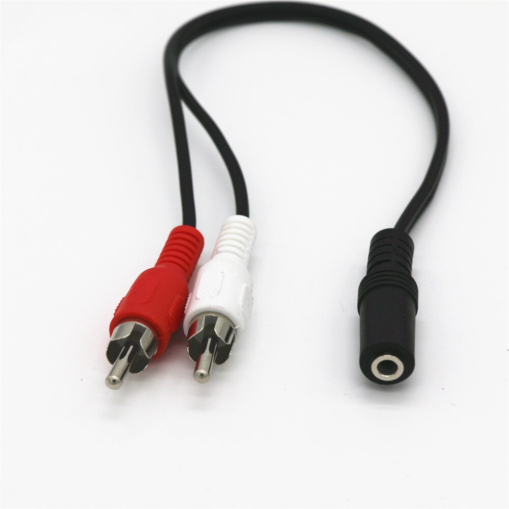 SUOZUN 3.5mm Y Adapter Stereo Audio 3.5MM Jack Female To Standard 2RCA Lotus Head Male Socket Headphones Aux Cable: Default Title