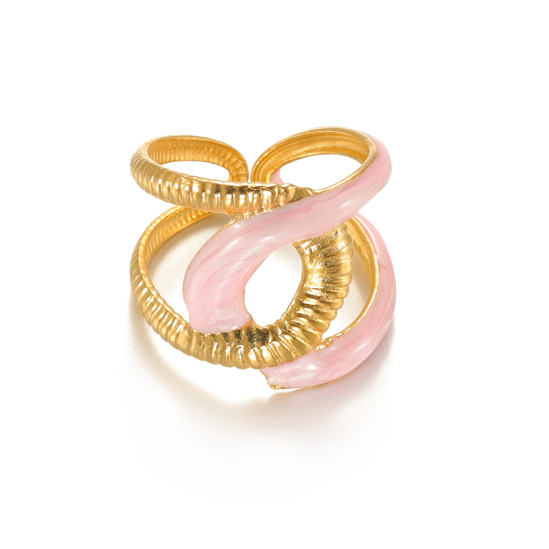 Freeteeme-Bague goutte d'huile de carillon pour femme, matiques plaquées or réglables, acier inoxydable, accessoires pour vous, de bijoux,: green