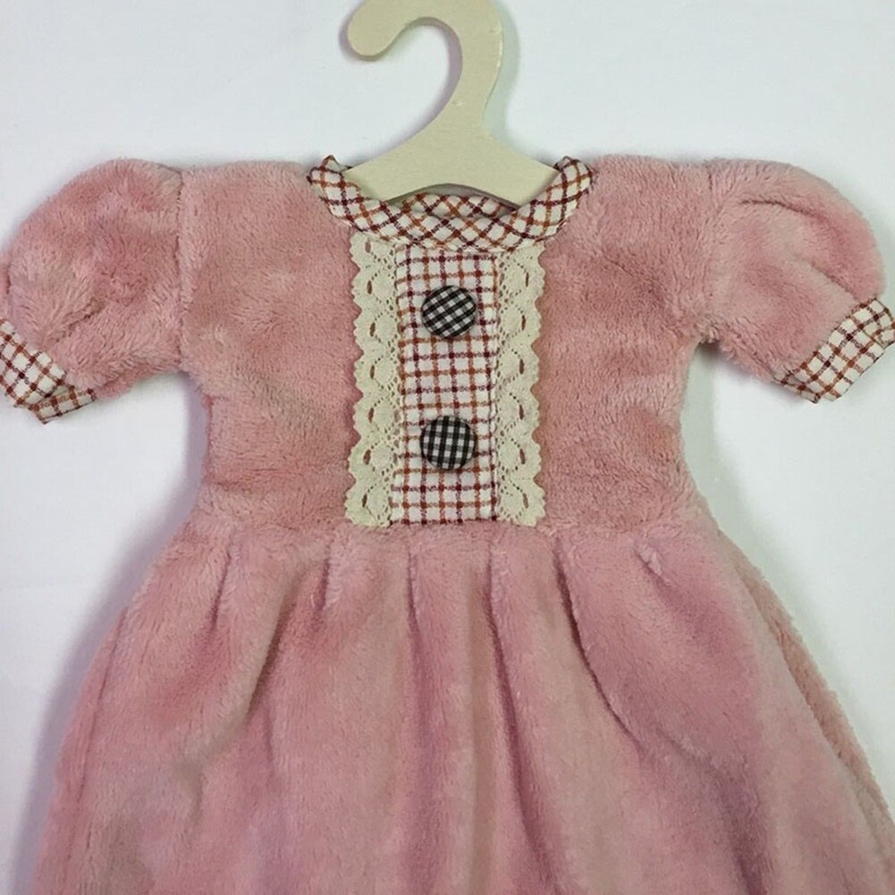 Dikke handdoek zachte fluwelen waterabsorberende schoonmaakdoeken jurkvormige wandhangende handdoeken badkamer keuken schoonmaakdoeken