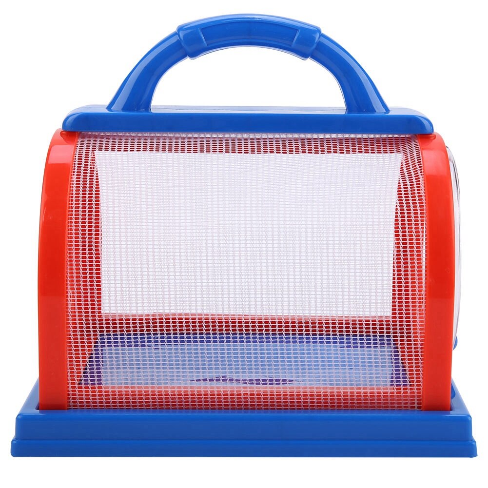 Insect Kooi Outdoor Handvat Draagbare Bug Huis Voor Kinderen (Rood &amp; Blauw, Accessoires Willekeurige Kleur)