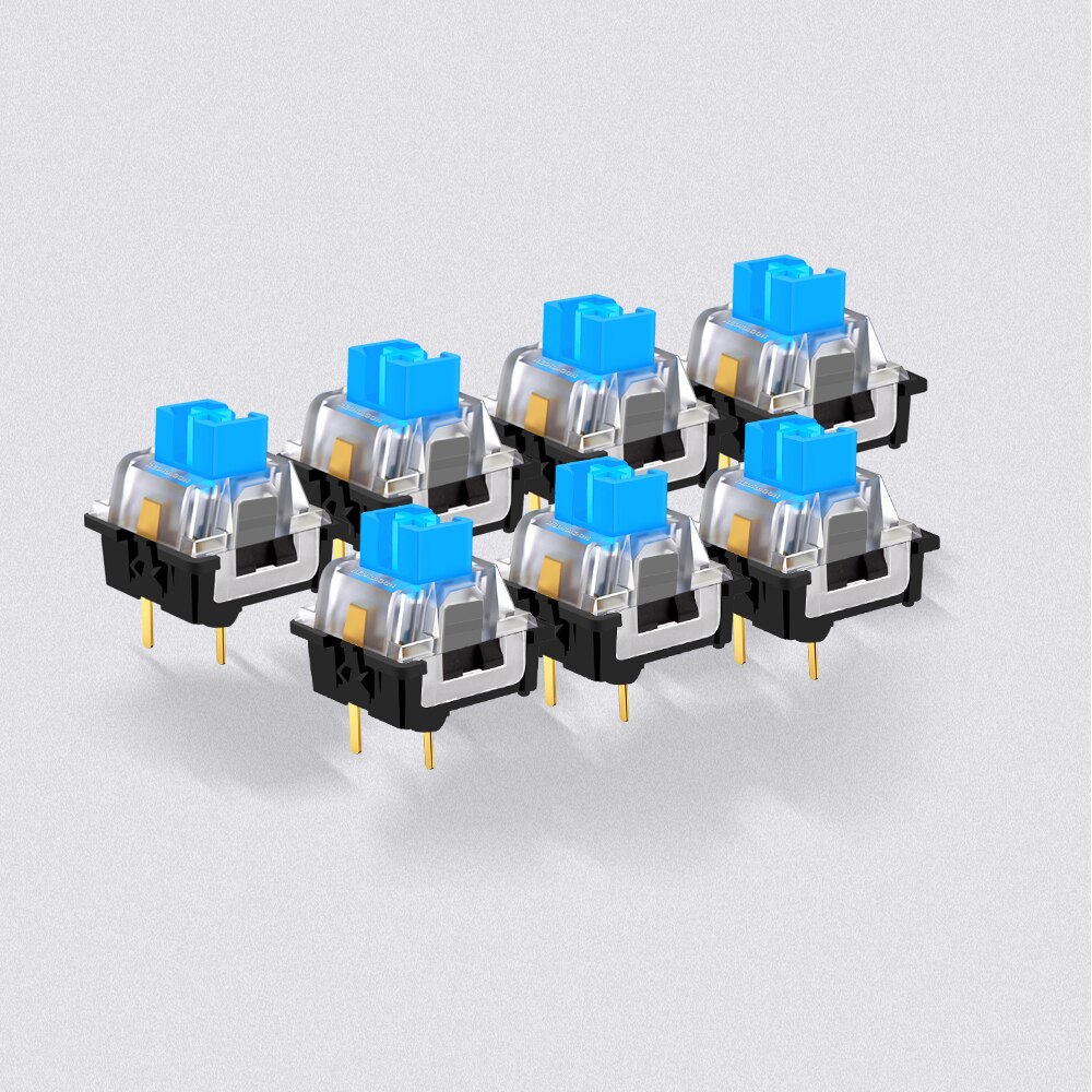 REDRAGON SMD RGB MX 3Pin klikający liniowy przełącznik dotykowy cichy czerwony niebieski czarny brązowo-fioletowy przełącznik do podświetlanej klawiatury mechanicznej