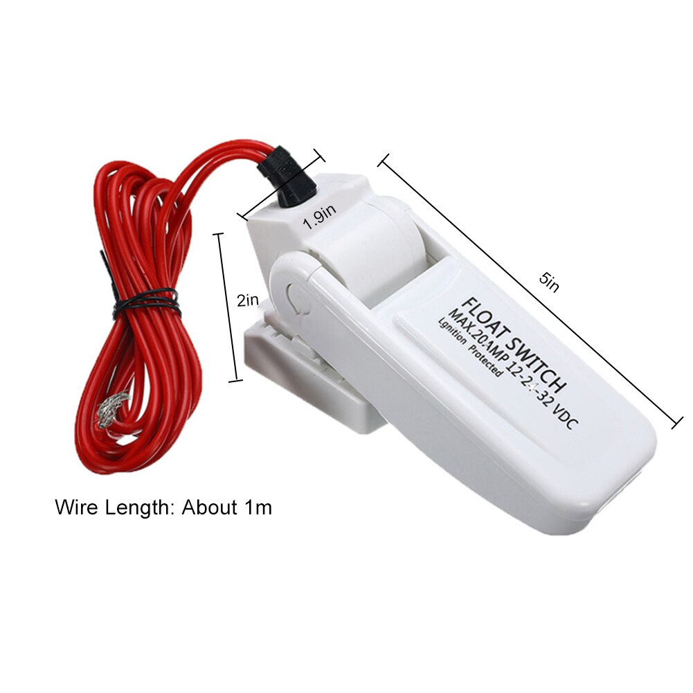 12V Automatische Elektrische Boot Marine Bilge Pomp Vlotterschakelaar Water Level Controller Dc Flow Sensor Schakelaar