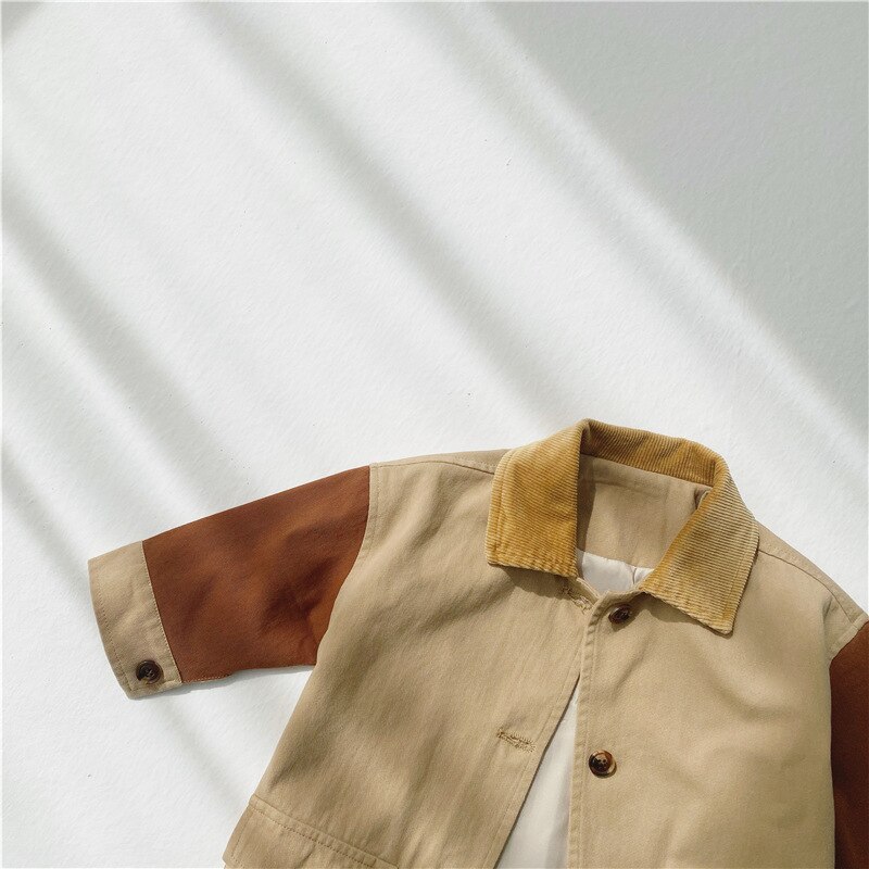 Lente Herfst Baby Jongens Meisjes Patchwork Lange Mouwen Jas Kinderen Kleding Baby Jongen Meisje Jas Windjack Kinderen Jas