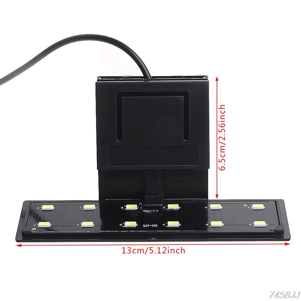 Akvaario 12 led valaistus kala akvaario puristin klipsi vesi kasvi kasvaa valkoinen väri valaistus eu !