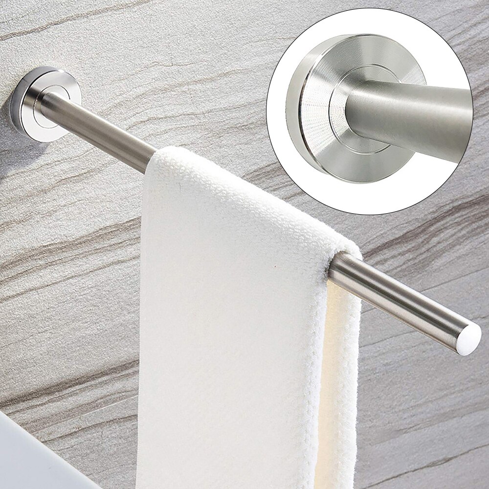 Stainless Steel Swivel Swing Arm Towel Holder Bar Rail Hanger Rack Wall Mounted For Bathroom