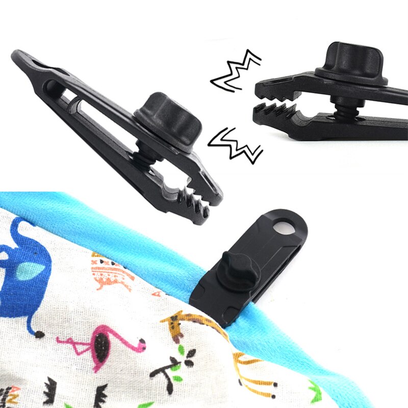 5/10 Pcs Heavy Duty Camping Tarp Clips Tent Awning Clamps with Thumb Screw Portable Tool B2Cshop