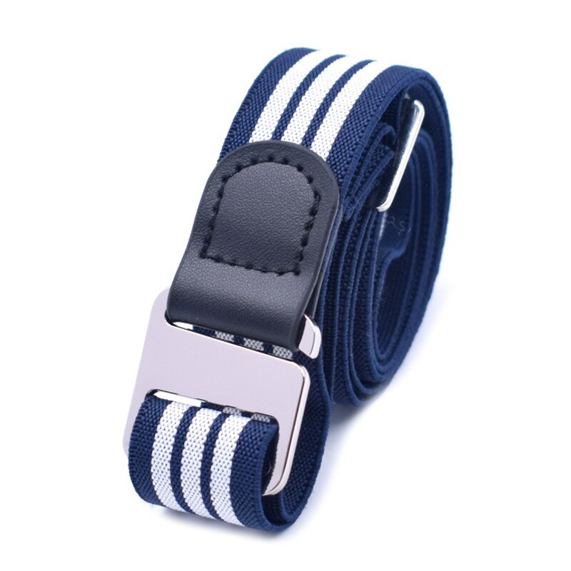 Onzichtbare stretchriem voor dames, verstelbare elastische riem in grote maten met platte gesp voor jeans.