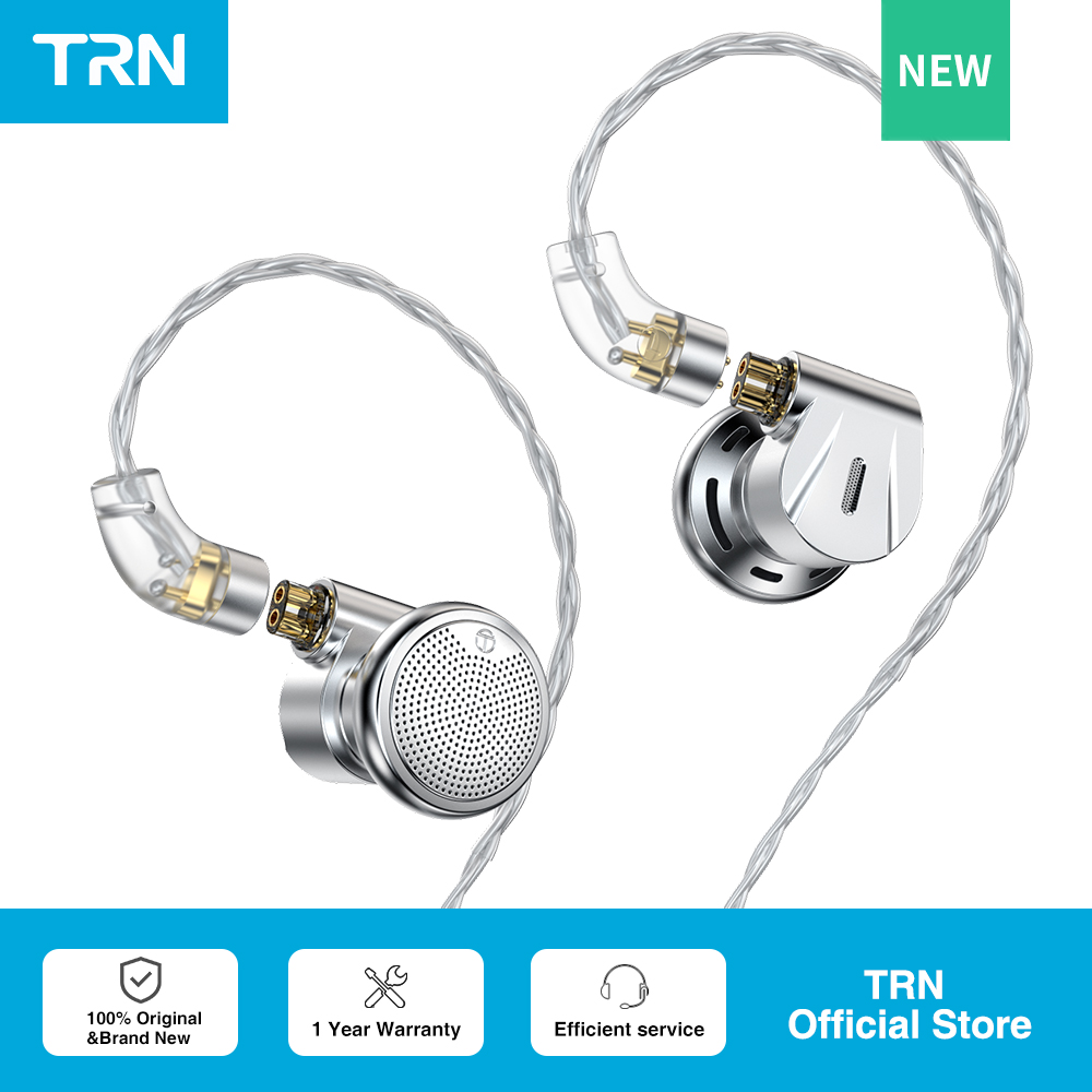 TRN EMX 14,2 mm dynamiczne flagowe słuchawki monitorujące słuchawki z redukcją audiofilskie metalowe płaskie zatyczki do uszu 3,5/2,5/4,4