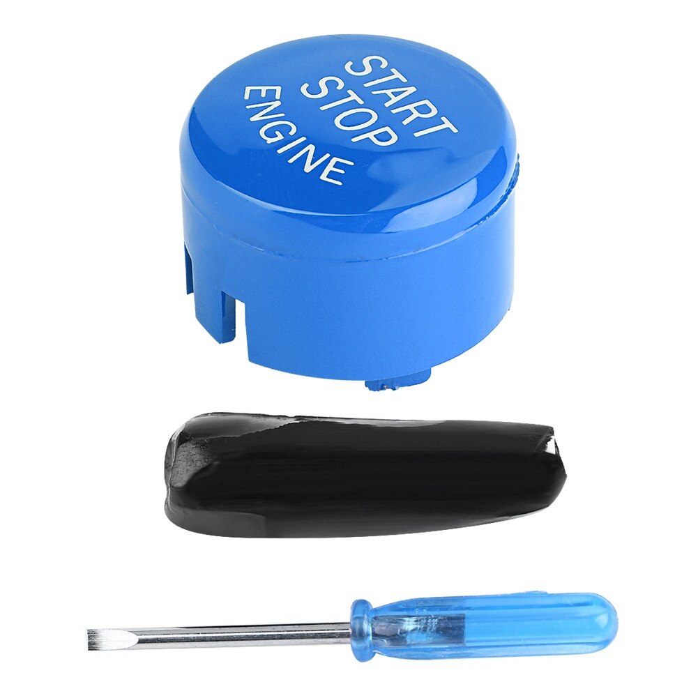 Motor start stopp bryter deksel for bmw  f26 f16 f15 f25 f48 x1 x3 x4 x5 x6 uten av-knapp bytt lokket: Blå