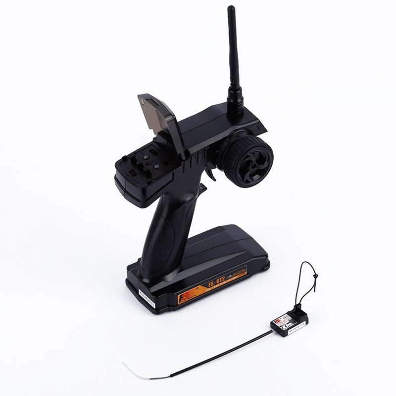 Flysky-transmisor de FS-GT2 con 3 canales, modelo de Radio, transmisor Digital para coche y barco a control remoto, 2,4G, 2 canales, receptor de FS-GT3E