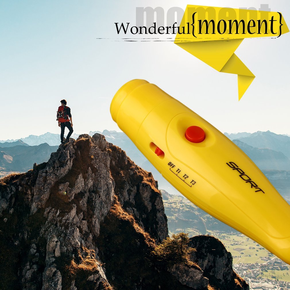 OUTAD, silbato electrónico de plástico para árbitro, silbato deportivo portátil para correr, fútbol, baloncesto, juegos de fútbol
