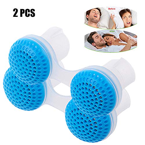 Anti Snore Devices Silicone Relief Stop Snore Stopper Mute Aids Comfortable Sleeping Aid Nasal Dilator: Blue