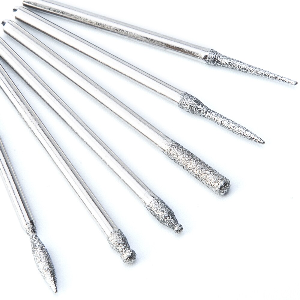 Ladymisty 30 piezas brocas de diamante para uñas máquina de manicura eléctrica taladros accesorios para uñas pedritas limas de uñas herramientas de arte