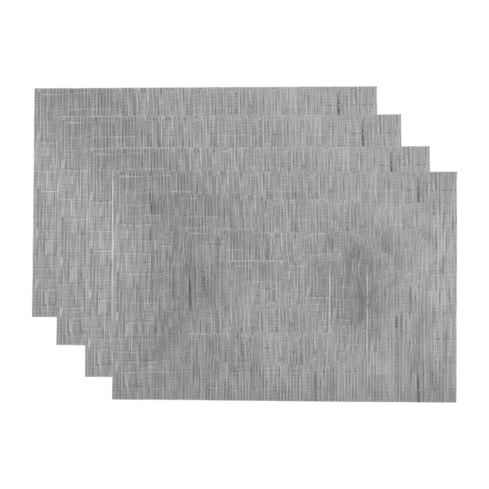 4pcs Rectangle Washable Picnic Vinyl Modern Restaurant Home Placemat Set Anti Slip Heat Resistant Nordic Style Dining Table