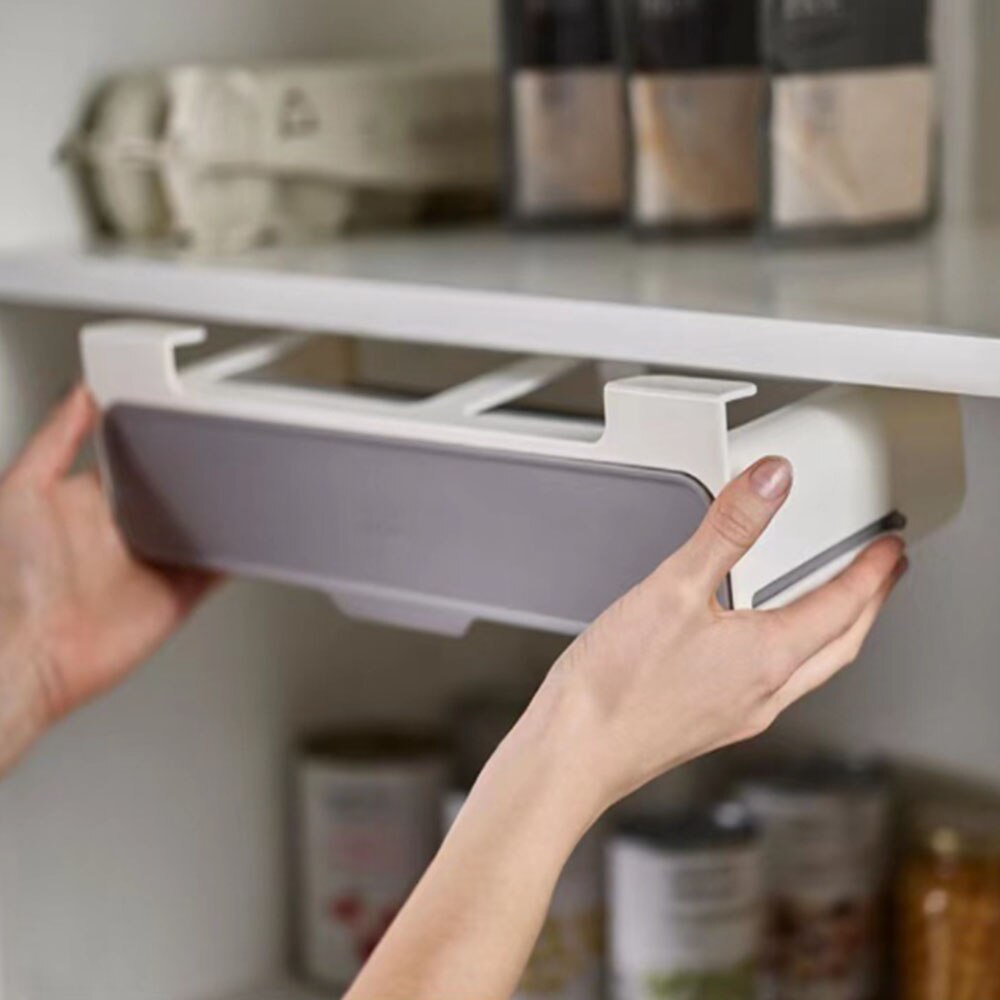 Kruidenrek Lade Insert Keuken Kruiden Fles Trek Lade Opknoping Onder Bureau Kruiderij Jar Opslag Bespaar Ruimte Organizer