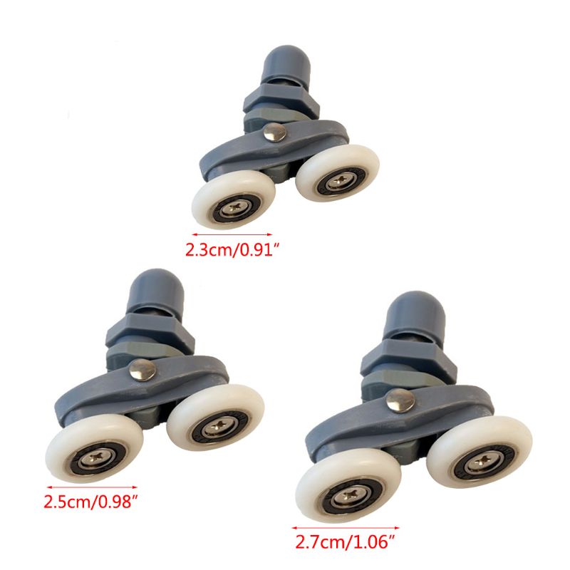 thumbnail: MroMax 4 Stuks Plastic Enkelvoudige Wielen - Diameter 185 Mm, Voor Wandelwagens, Karren En Meer - Wit