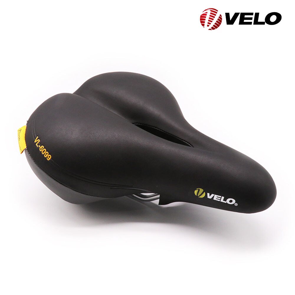 VELO Soft Bicycle Saddle MTB Road bike Thickened Ball Comfortable PU Leather Bicycle Saddle Bike Seat Cushion VL-6099E