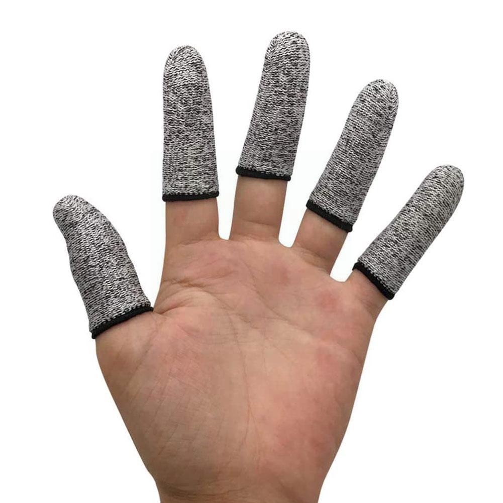 2 Pcs Of Anti-cut Finger Cots Cutting Vegetables Protect Picking Gloves Finger Home Finger Cover Tool Fingertip Kitchen Gad W0c0