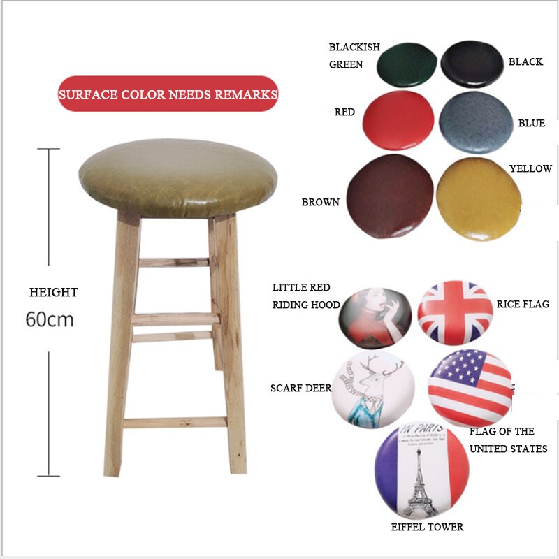 Bar Stoel Nordic Moderne Eenvoudige Huishoudelijke Massief Houten Bar Stoel Hoge Barkruk Bar Stoel Bar Bench Terug Leisure stoel: Sitting height 60cm