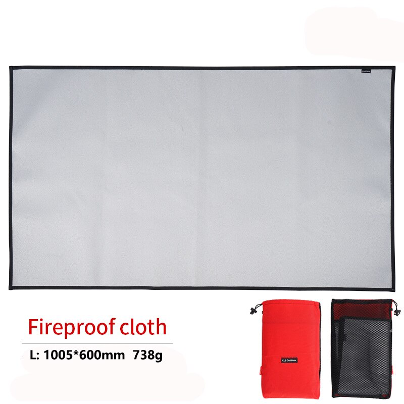 Outdoor Camping Brandwerende Doek Picknick Barbecue Warmte Isolatie Pad Vlamvertragende Siliconen Coating Fiberglass Fire Deken