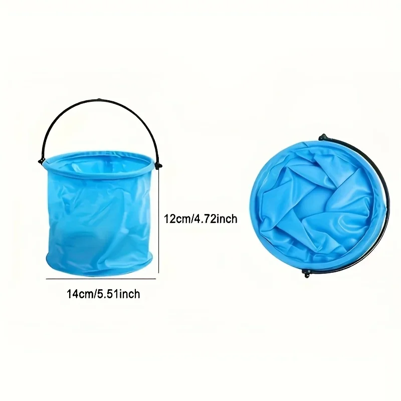1Pc multifunctionele opvouwbare emmer - duurzame draagbare visemmer, ideaal voor stranden, reizen en buitenshuis