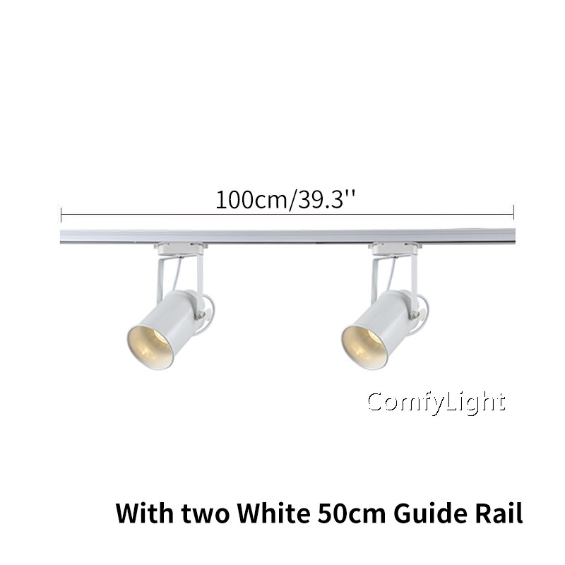 LED-strahler Kolben Schiene Licht AC85-265 V Scheinwerfer Einstellbar lampe Einkaufszentrum Ausstellung Büro decke/Zauberstab Schiene Spur Beleuchtung: 2 Köpfe