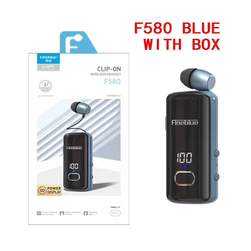 Fineblue F580 Draadloze Koptelefoon Bluetooth 5.3 Intrekbare Draagbare Headset Gesprekken Herinneren Trillingen Sport Run Hoofdtelefoon F920 F520: huidskleur