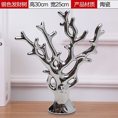 Décoration de mariage bureau ameublement Articles en céramique noir blanc rouge couleur décorative arbres chinois riche arbre corail: 7
