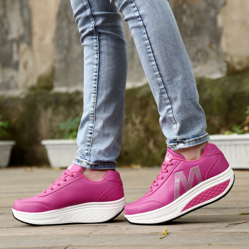 Vtota wedges sneakers kvinder åndbare walking sko platform casual dame sneakers chunky sneakers kvinder designere