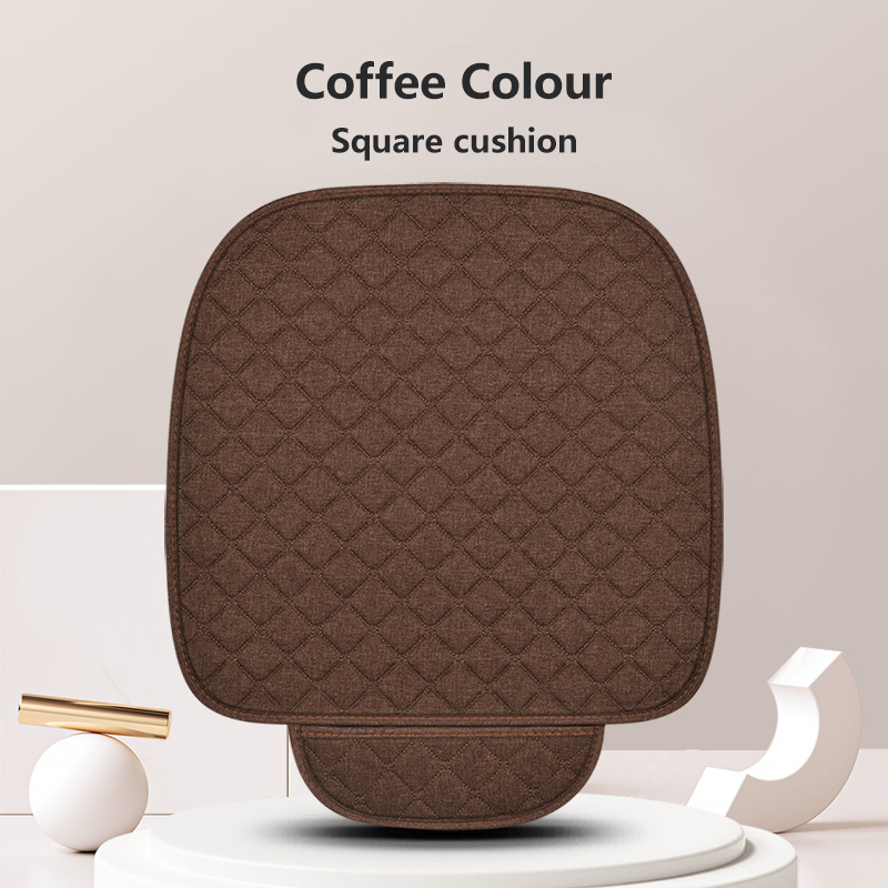 Breathable fabric fabric linen car seat cover Four Seasons General Motors seat cover cushion car seat protection pad car interio: CRIMSON
