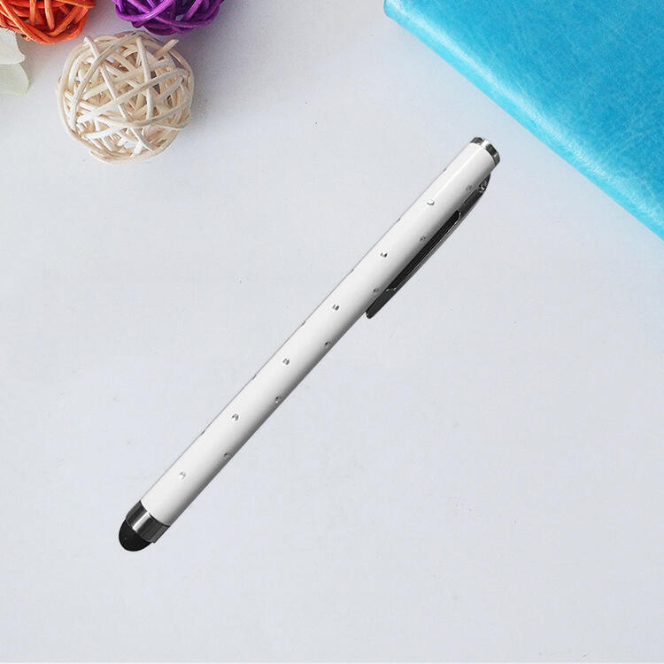 Universal Diamond Flash Stylus Pen Capacitive Screen Resistive Touch Screen Stylus Pen For Mobile Phone Tablet PC Pocket PC: white