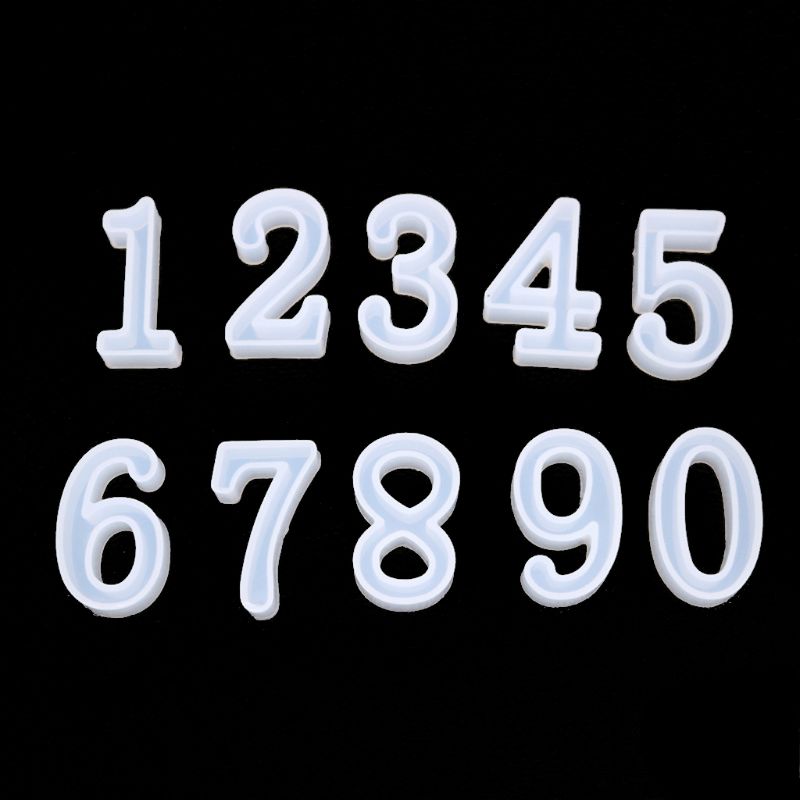 60G bricolage moulage moule numéro Alphabet bijoux moulage moule inversé lettre fabrication de bijoux moule Art artisanat résine coulée moule: Default Title