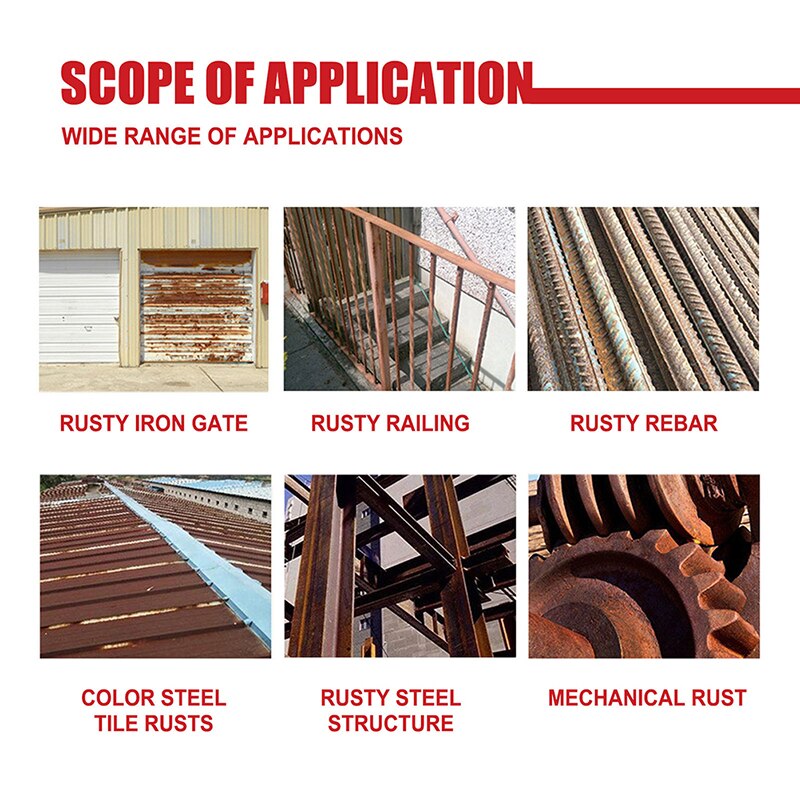 Car Anti-rust Rust Remover Paste Multi Purpose Chassis Rust Converter Repair Protect Iron Metal Surfaces Car Rust-free Primer