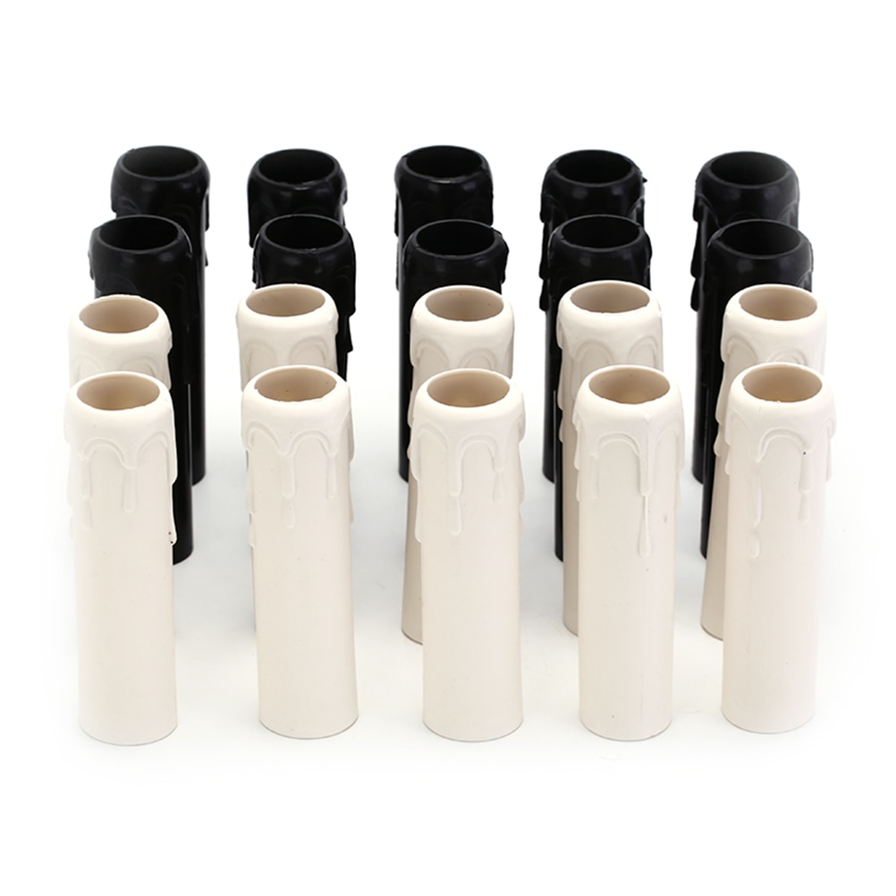 10Pcs/Lot Sleeve Candle Bulb Base Cover Chandelier Part Candle Tube Table Lamp Base Candle Lamp Holder Tube Candle Lamp Base