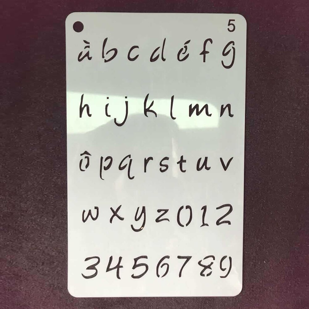 12pcs Stamping Template Layering Stencil Set Handwriting Practice Greeting Card Scrapbooking Letter Notebook Painting Multi-use