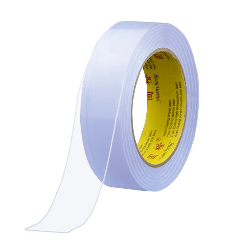 5M 3M 1M doppelseitiges Nano-Klebeband, transparent, wiederverwendbar, wasserfest, Stark klebend, reinigbar, für Küche und Badezimmer: Champagner / 10mm / 1m