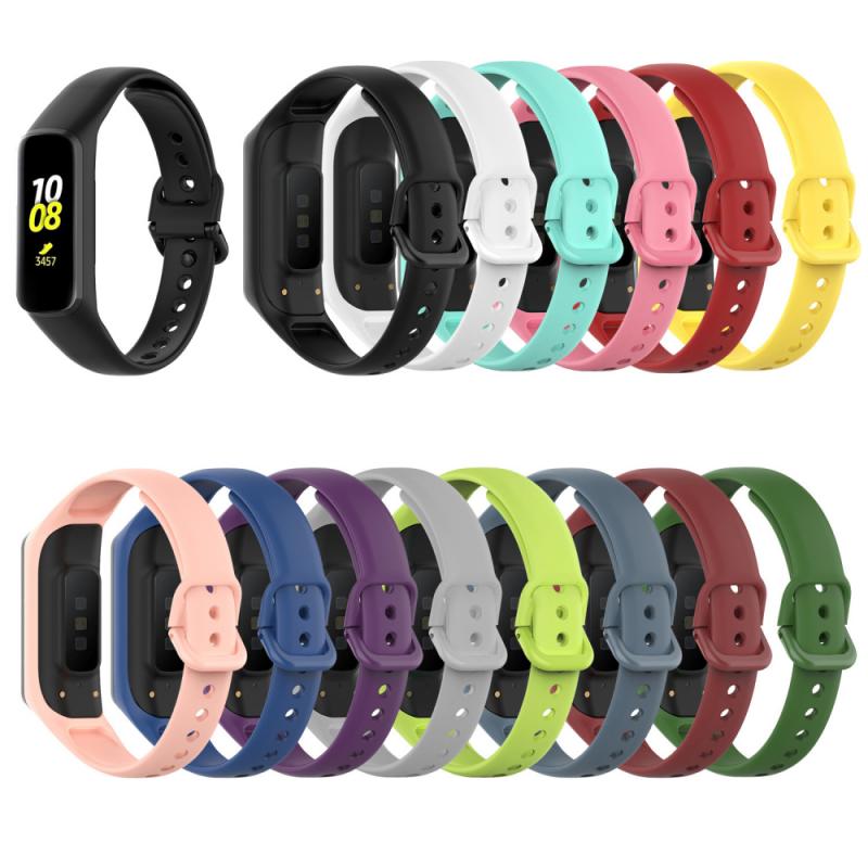 Correa de silicona portátil para Samsung Galaxy Fit 2 SM-R220, pulsera de repuesto cómoda, resistente al agua y al sudor, 1 unidad