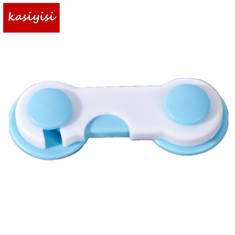 10 teile/los Zwei Seite Offen Schloss Baby sicherheit produkt Schrank Sicherheit Tür Schloss Schublade Sperren Baby: Blau