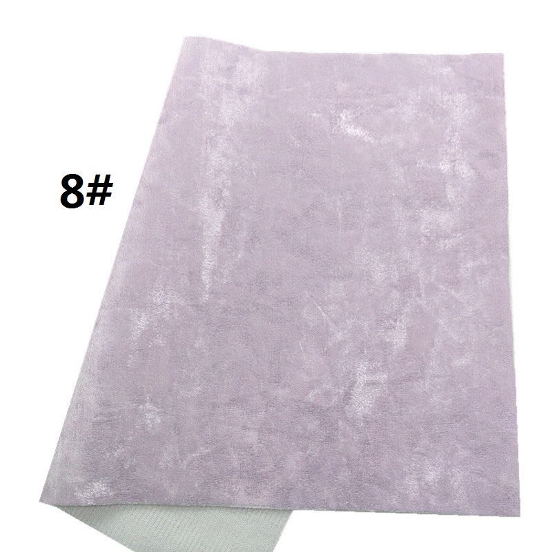 Leosyntheticodiy pastelfarver knust fløjl blødt stof til sløjfer gør 21 x 29cm 6 s 16: 8