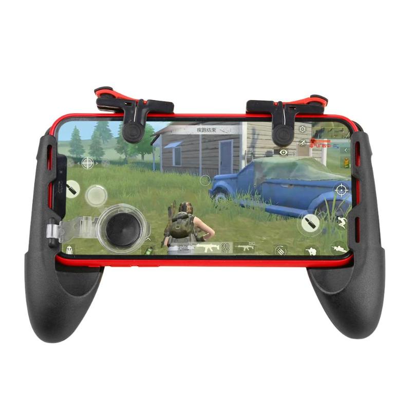 Hot 5 in 1 Gamepad per cellulare per PUBG Mobile Trigger pulsante di fuoco L1R1 Controller sparatutto Joystick obiettivo chiave per gioco di tiro: 1