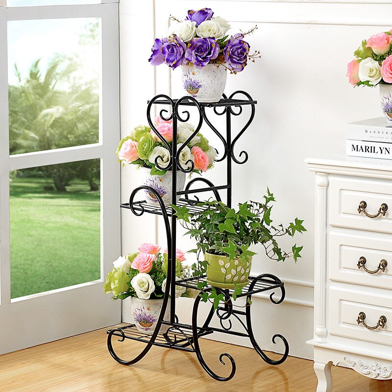 Bloemen Metalen Vloer Plank Indoor Plant Stand Bloem Rack Tuin Bloemen Stands Outdoor Plant Plank