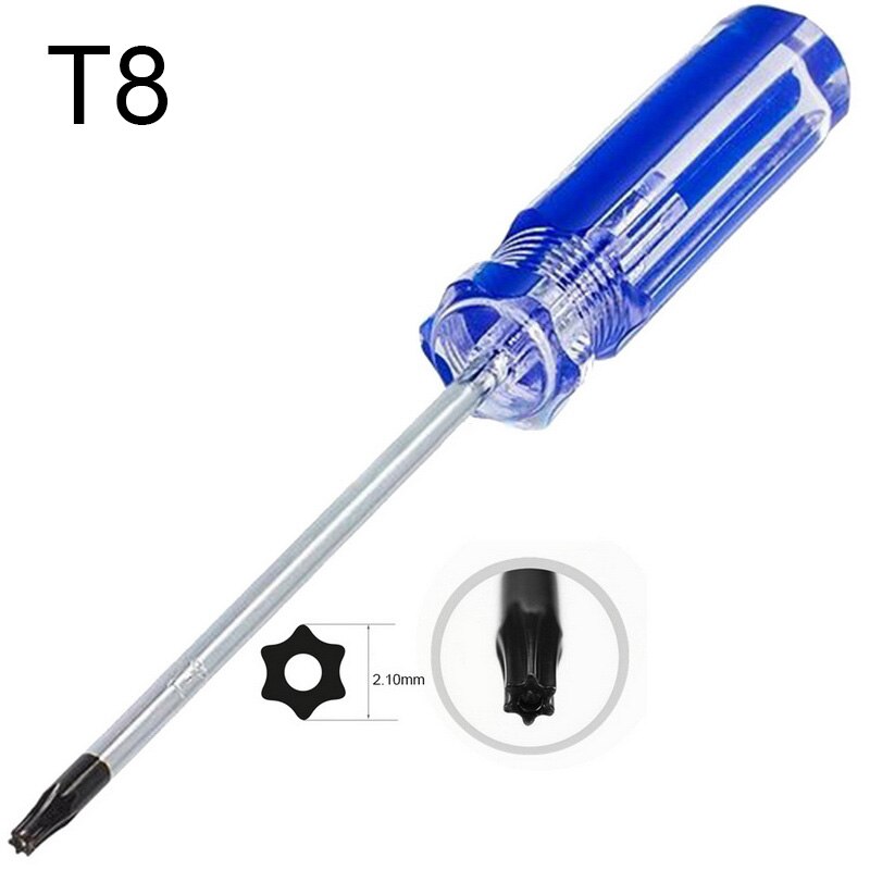 T8/T9/T10 Torx Beveiliging Schroevendraaier Sabotage Proof Schroevendraaier Torx Driver Voor Xbox 360 Draadloze Controller 45 # staal Schroevendraaier