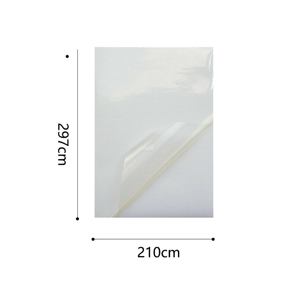 10x A4 Transparent PVC Printing Paper Clear Sticker Anti Break Waterproof Accessories Portable Office Scratchproof Lightweight