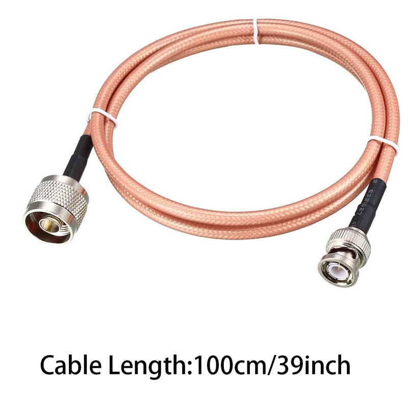 Cable Coaxial RF de baja pérdida, conector Coaxial RG-142 N macho a BNC macho