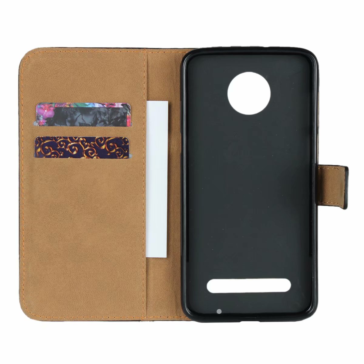 Premium Pu Leather Flip Cover Wallet phone case for Motorola Moto Z3 Play card holder holster for Moto Z3 Play GG