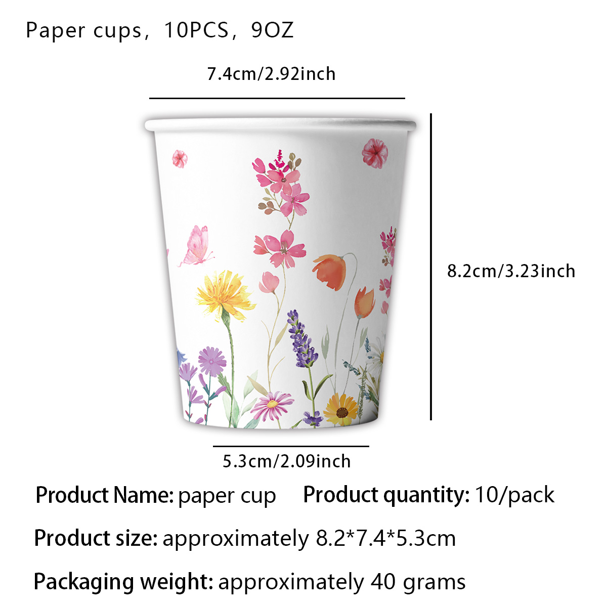 Wildflower Baby Shower Party Supplies for Girls Birthday Spring Floral Wedding Party Decors Disposable Paper Plates Napkin Cups: Olive