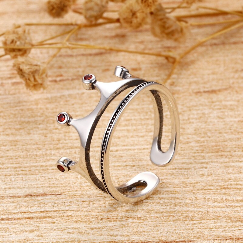 925 Silver finger Rings Ornaments Partner Adjustable Size bague Engagement Jewelery Set Shows Luxury Again