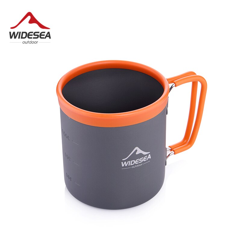 Widesea Camping Aluminium Cup Outdoor Mok Toerisme Servies Picknick Koken Apparatuur Toeristische Koffie Drinken Trekking Wandelen: Default Title